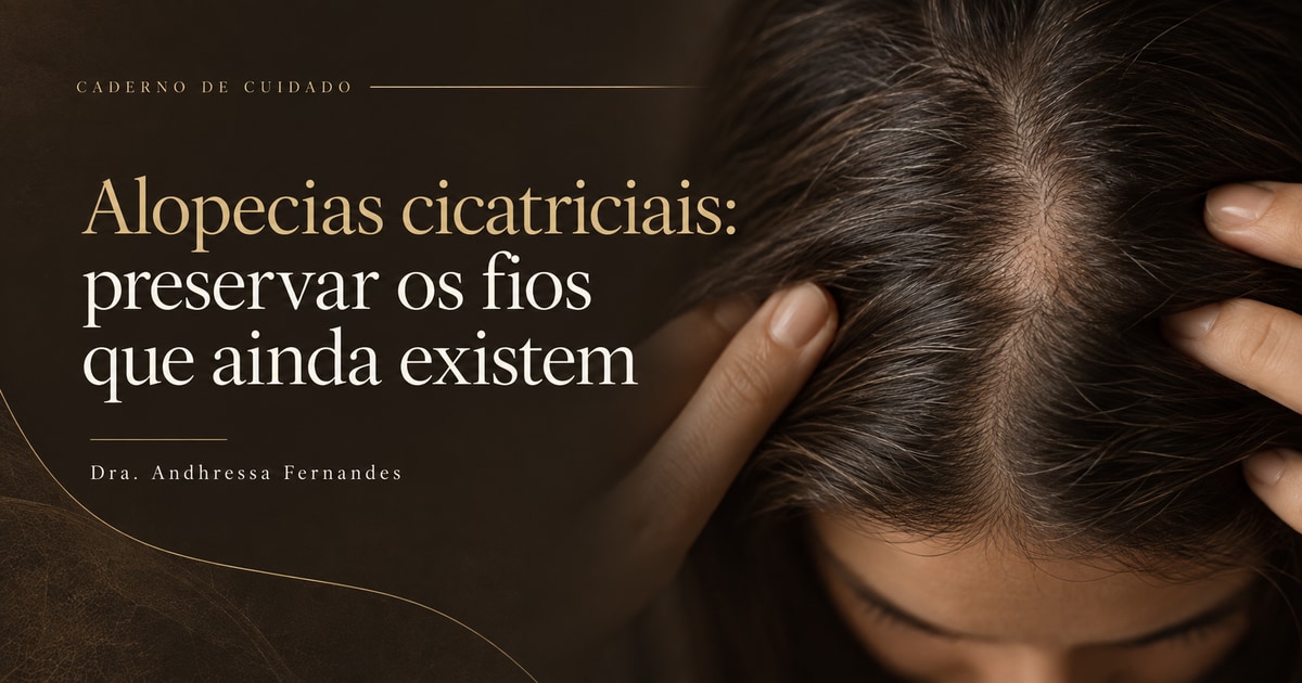 Alopecias cicatriciais: preservar os fios que ainda existem