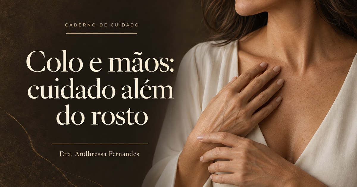 Colo e mãos: cuidado além do rosto