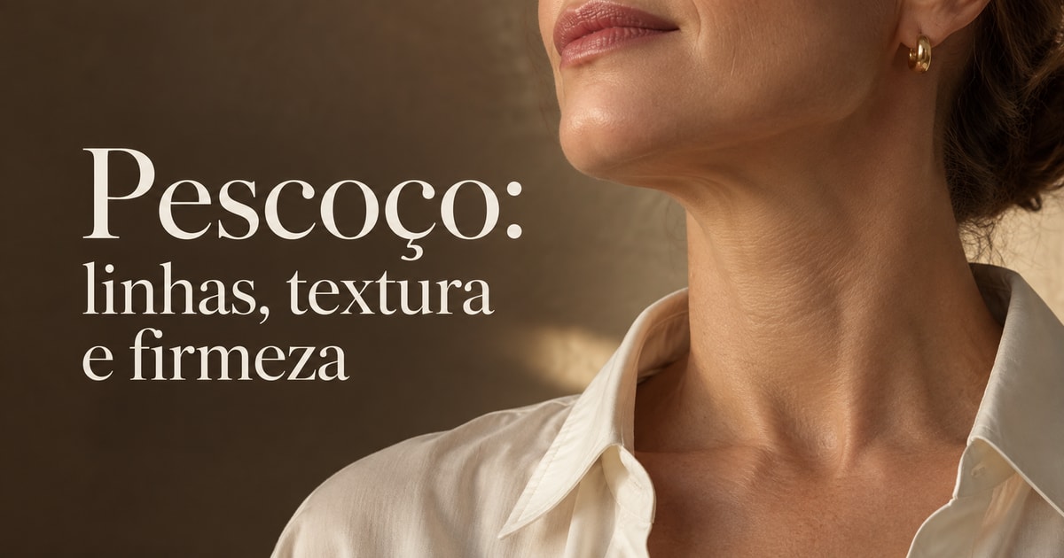 Pescoço: linhas, textura e firmeza